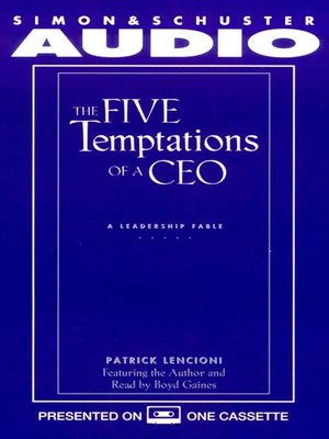 cover image of The Five Temptations of a CEO